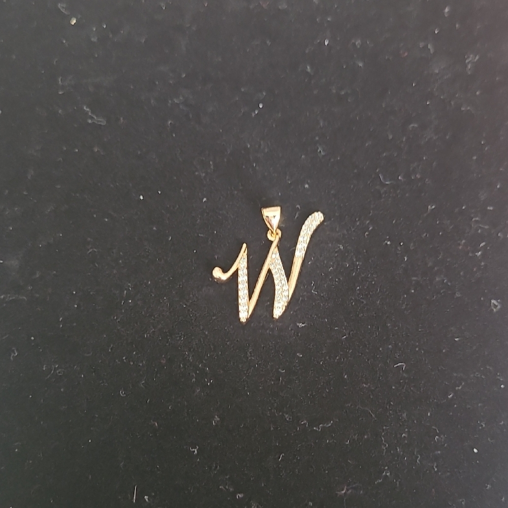 Pretty Bird Gold and White Initial Necklace